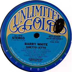 Barry White - Louie Louie / Ghetto Letto (Vinyl Promo)