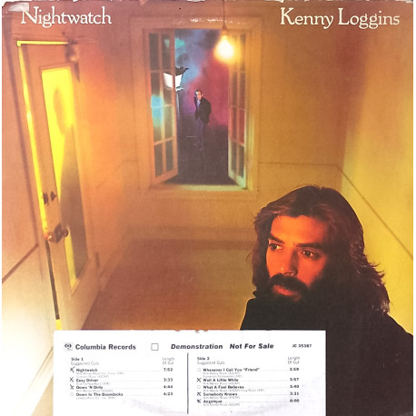 Kenny Loggins - Nightwatch (9 Track LP Promo) Whenever I Call You Friend / What A Fool Believes / Wait A Little While