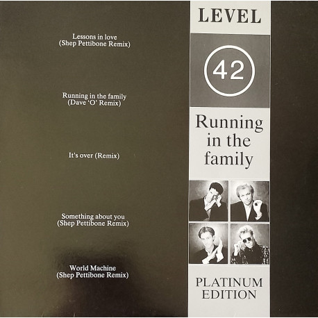 Level 42 - Remixes Of Lessons In Love / Something About You / Its Over / World Machine / Running In The Family