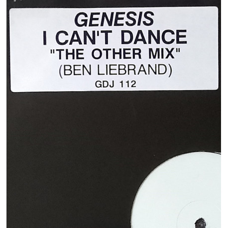 Genesis - I Cant Dance (Ben Liebrand Other Mix) Vinyl Promo