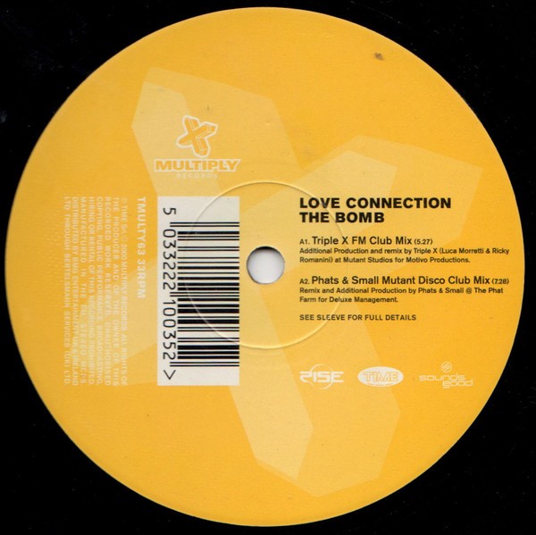 Love Connection - The bomb (Triple X FM Club mix / Phats & Small Mutant Disco Club mix / Phats & Small Mutant Disco Dub mix)