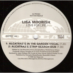 Lisa Moorish - Love for life (Original / 4 Alcatraz / 2 Power Of Three / PFM Mixes) 2 x Vinyl Promo