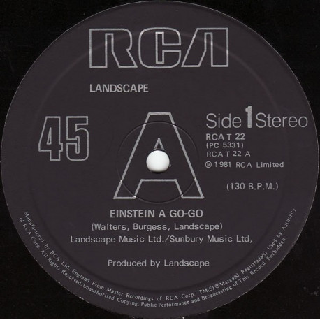 Landscape - Einstein a go go (Full Length Version) / Japan
