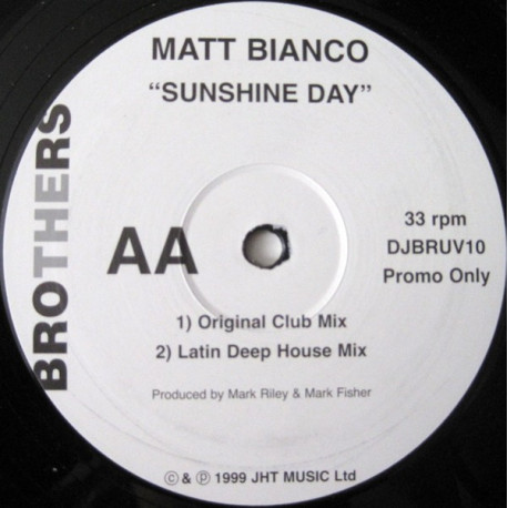 Matt Bianco - Sunshine day (3 mixes)