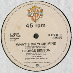 George Benson - What's on your mind (Full Length Version) / Turn out the lamplight (Vinyl 12" Record)