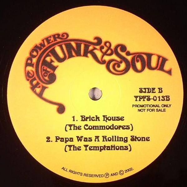 Temptations - Papa was a rolling stone / Commodores - Brick house / Jacksons - Heartbreak hotel / Kurtis Blow -  Daydreamin