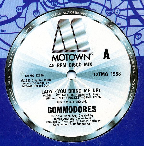 Commodores - (Lady) You bring me up (Long Version) / Gettin it (12" Vinyl Record)