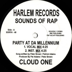 Cloud One - Party at da millenium (Vocal mix / Instrumental mix / Vocal Hiphop mix) 12" Vinyl Record