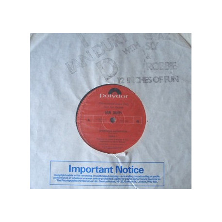 Ian Dury - Spasticus autisticus / Trust is a must (Promo)