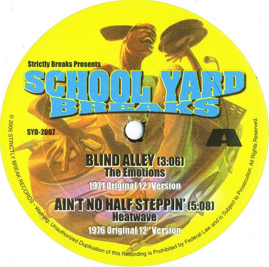 Heatwave - Aint no half steppin / Isaac Hayes - Ike's mood / Five Stairsteps - Dont change your love / Emotions - Blind alley 