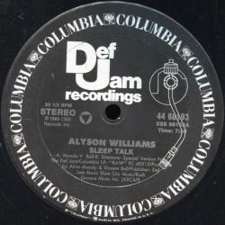 Alyson Williams - Sleep talk (Extended Version) / Im so glad (Duet with Chuck Stanley) 12" Vinyl Record