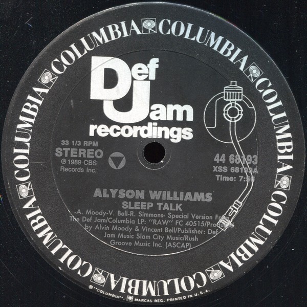 Alyson Williams - Sleep talk (Extended Version) / Im so glad (Duet with Chuck Stanley)