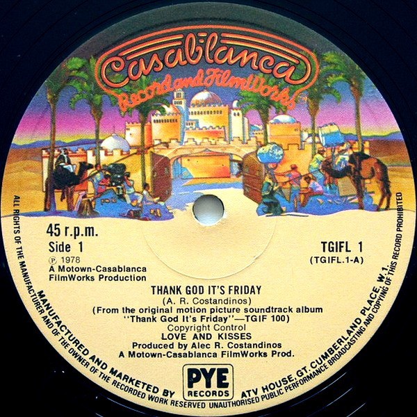 Love And Kisses - Thank god it's Friday (Long Version) / You're the most precious thing in my life (12" Vinyl Record)