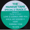 Manhattans - Crazy (Long Version) / Love is gonna find you / Kiss and say goodbye / Hurt / Shining star (12" Vinyl Record)