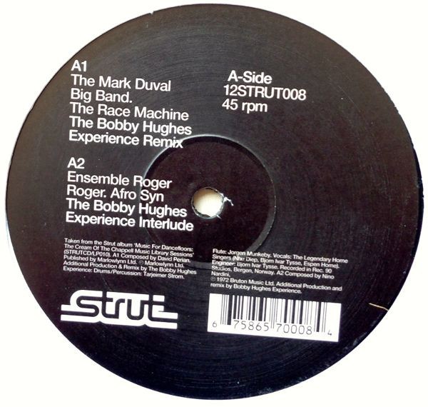 Mark Duval Big Band - The race machine (The Bobby Hughes Experience Remix) / Ensemble Roger Roge -  Afro syn (BHE Remix) Vinyl