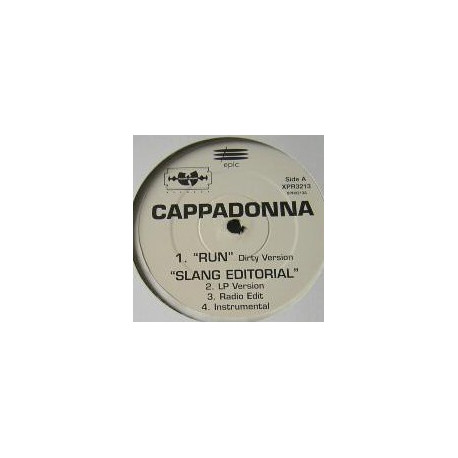 Cappadonna - Run (Dirty Version) / Slang editorial (LP Version / Radio Edit / Instrumental) / 97 Mentality (Radio Edit) / The pi