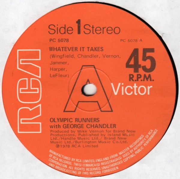 Olympic Runners - Whatever it takes / Solar heat