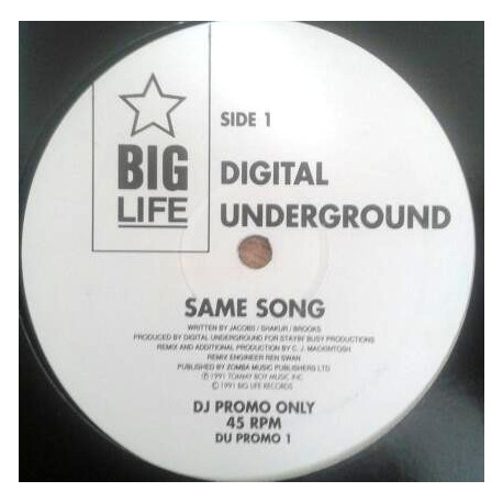 Digital Underground - Same song (2 mixes) promo