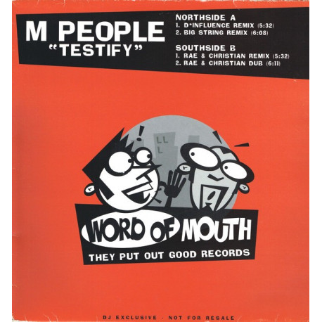 M People - Testify (D*Influence, Big String & Rae & Christian remixes) promo