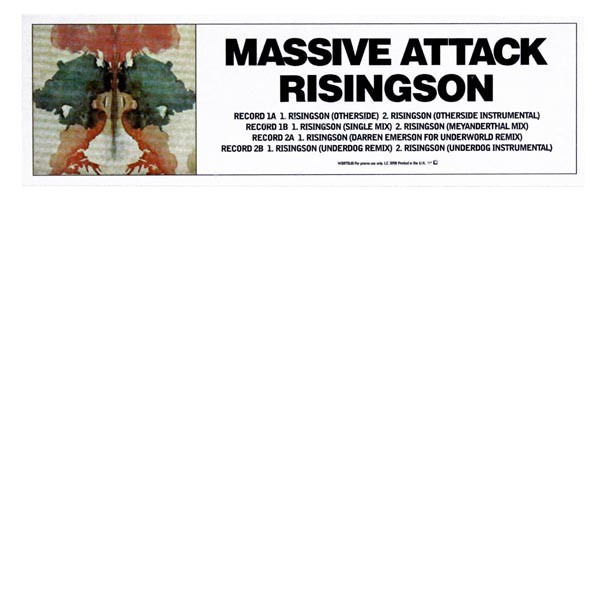 Massive Attack - Risingson (Otherside mix / Otherside Instrumental / Single mix / Meyanderthal mix / Darren Emerson Underworld R