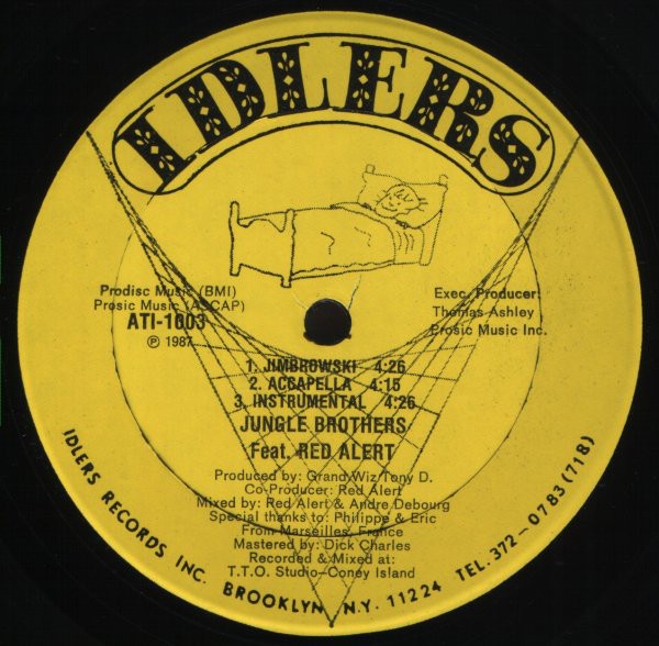 Jungle Brothers featuring Red Alert / Jungle Brothers - Jimbrowski (Original / Instrumental / Acappella) / Bragging and boasting