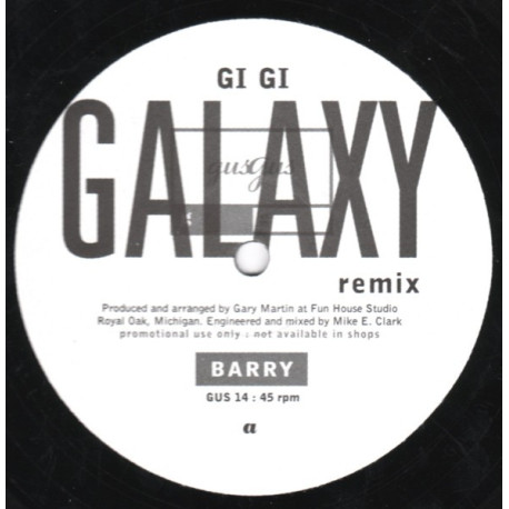 Gus Gus - Barry (Galaxy Remix / M&L Remix) Unreleased Promo