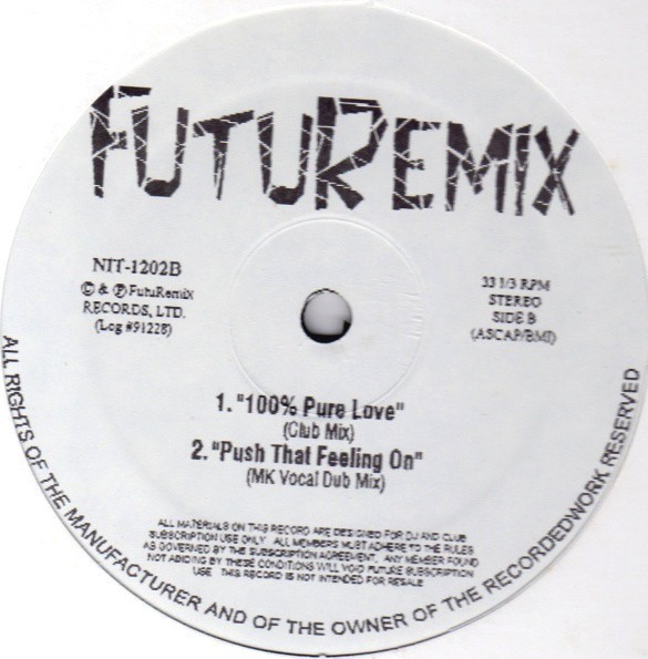 Nightcrawlers / Crystal Waters / Kathy Sledge - Push the feeling on (MK Vocal Dub) / 100% Pure love (Club mix) / Another star