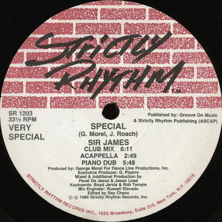 Sir James - Special (Club mix / Piano Dub / Pumped Up mix / Trance mix / Radio mix / Acappella)