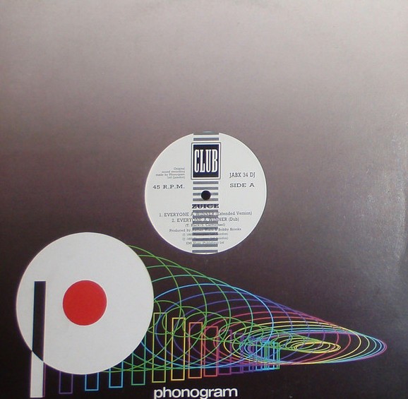 Zuice - Everyone a winner (Extended Version / Dub / LP Version) / Sad to say goodbye (12" Vinyl Record Promo)