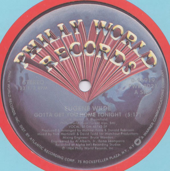 Eugene Wilde - Gotta get you home with me tonight (Vocal mix / Instrumental)