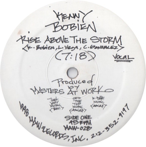 Kenny Bobien - Rise Above The Storm (Main vocal / TV track) Masters At Work production (12" Vinyl Record)