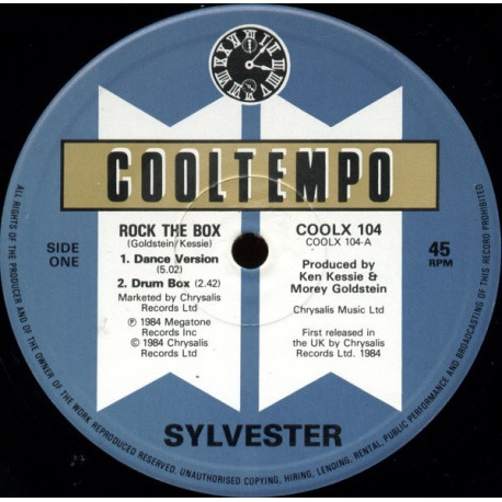 Sylvester - Rock the box (Dance Version / Drum Box / Dub Box) 12" Vinyl Record