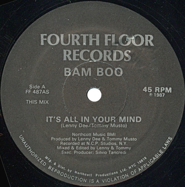 Bam Boo - Its all in your mind (That mix / This mix) 12" Vinyl Record
