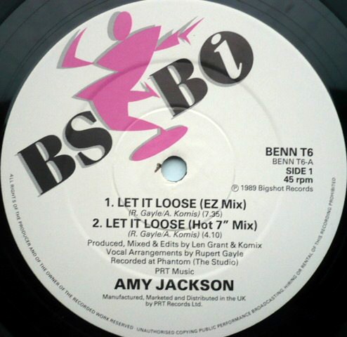 Amy Jackson - Let it loose (EZ mix / Hot 7inch mix / Loose Club mix / Loose Dub) 12" Vinyl Record