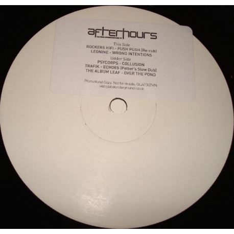 Afterhours 2 Sampler Vol 2 - Rockers Hifi "Push push" (Re-Rub) / Leonine "Wrong intentions" Plus 3 More Cuts (Vinyl Record)