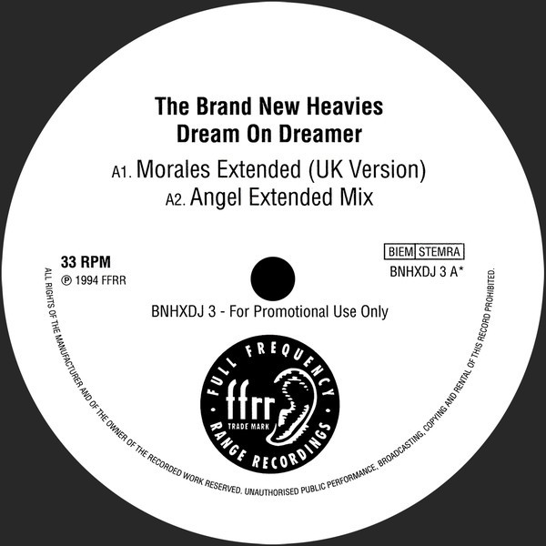 Brand New Heavies - Dream on dreamer (3 David Morales Mixes + 5 More Mixes) 12" Doublepack Vinyl Record