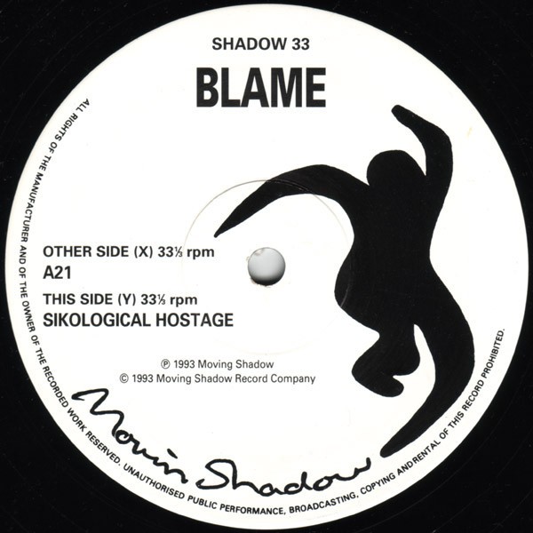 Blame - A21 / Sikological hostage (12" Vinyl Record)