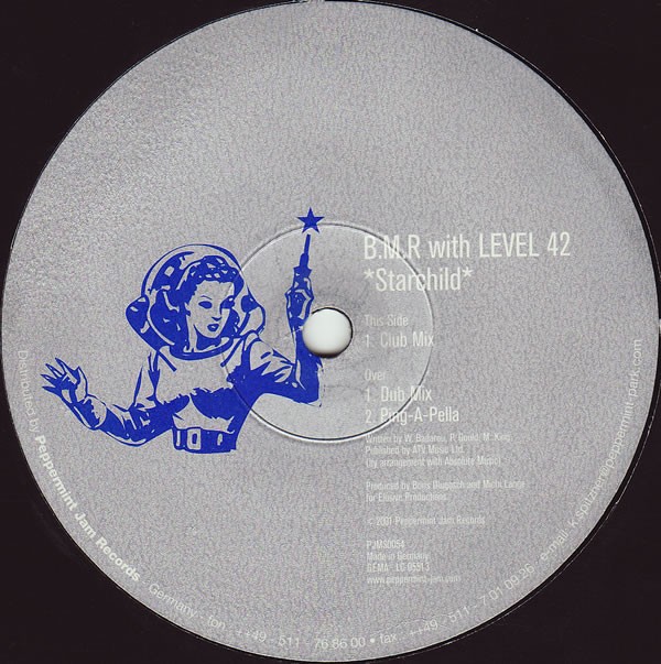 BMR featuring Level 42 - Starchild (Club mix / Dub mix / Pingappella) 12" Vinyl Record