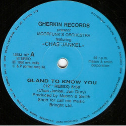 Chas Jankel - Glad to know you (12" Remix) / Grace Jones - La vie en rose (Euro Townhouse Mix) 12" Vinyl Record