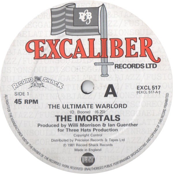 The Imortals - The Ultimate Warlord / Warlords Part 2 (12" Vinyl Record)