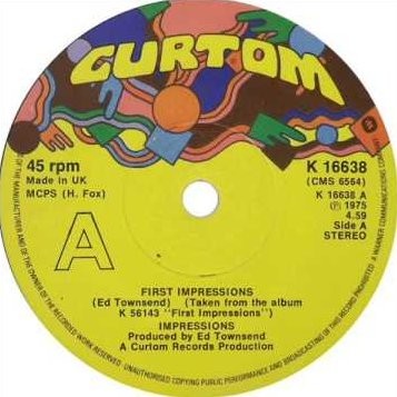 Impressions - First impressions / Sunshine (12" Vinyl Record)