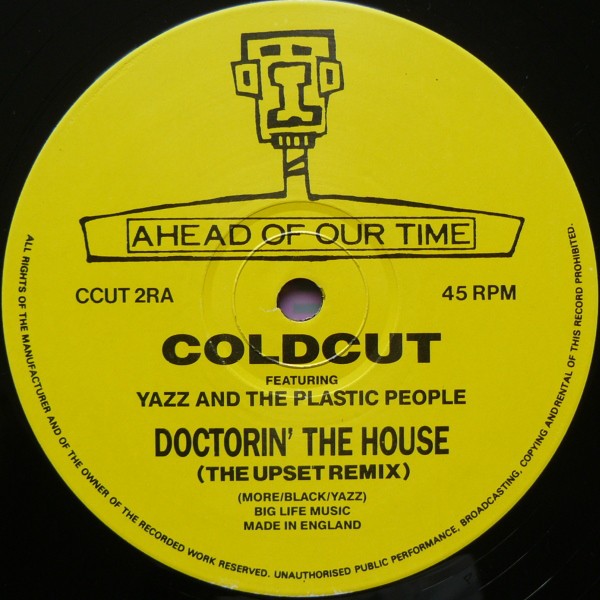 Coldcut feat Yazz - Doctorin the house (The Upset Remix / Acid Shut Up Dub / Acid Shut Up Trak) 12" Vinyl Record