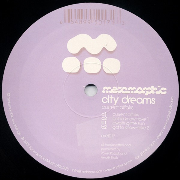 City Dreams - Current affairs / Awaiting the sun / Got to know (Take 1 / Take 2) 12" Vinyl Record