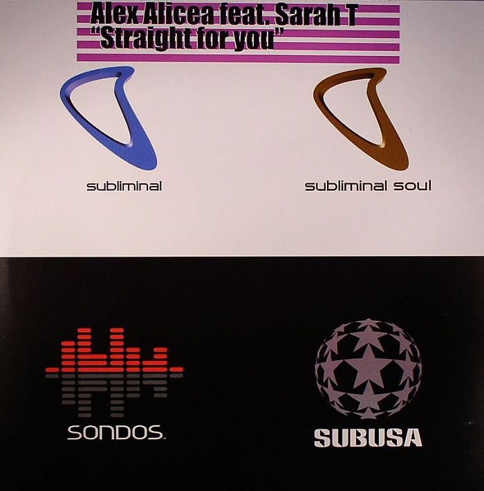 Alex Alicea featuring Sarah T - Straight for you (Main mix / Dub mix) 12" Vinyl Record