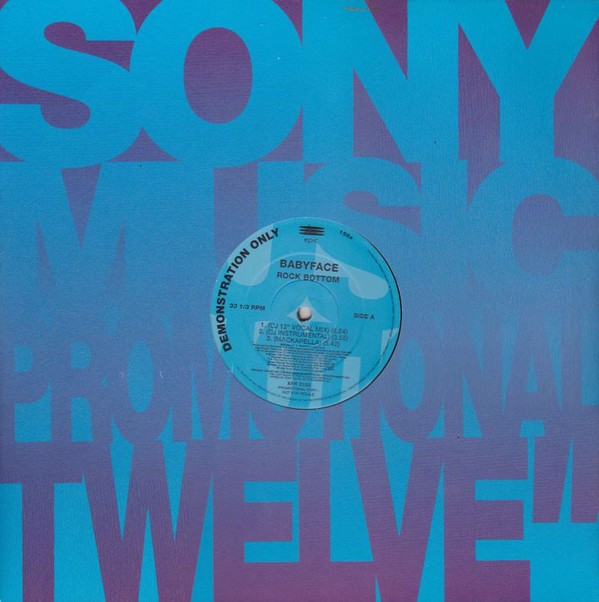 Babyface - Rock bottom (Radio edit / 5 CJ Mackintosh Mixes) 12" Vinyl Record Promo