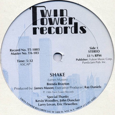 Brenda Brayton - Shake (Long Version / Short Version) 12" Vinyl Record