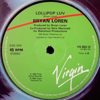 Bryan Loren - Lollipop luv (Extended Version / Dub mix) 12" Vinyl Record