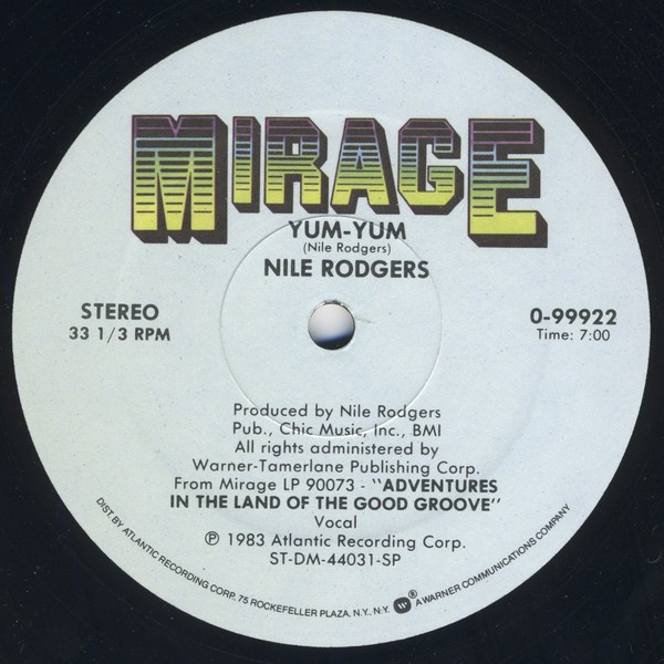 Nile Rodgers - Yum yum / Get her crazy (12" Vinyl Record)