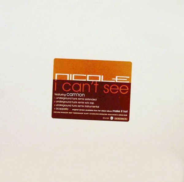 Nicole feat Cam'ron - I cant see (3 Underground Funk Remixes / Acappella) 12" Vinyl Record