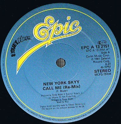 New York Skyy - Call me (Original version / Raul remix) / Jam the box (12" Vinyl Record)